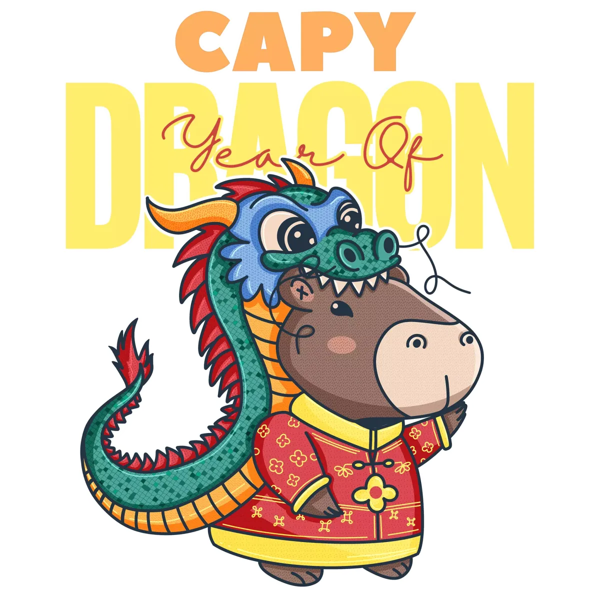 Capybara Dragón