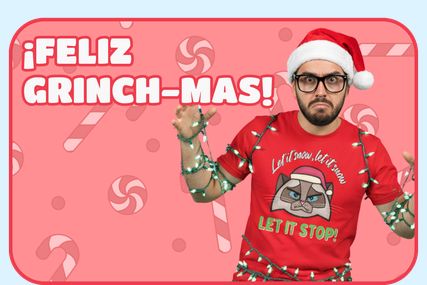 ¡Feliz Grinch-mas! – Playera navideña Let It Stop
